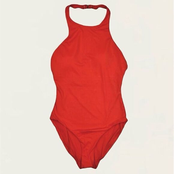 Andie Swim The Luzon One Piece - Eco Nylon - Chili Pepper- Classic Size L NWT - Picture 5 of 10